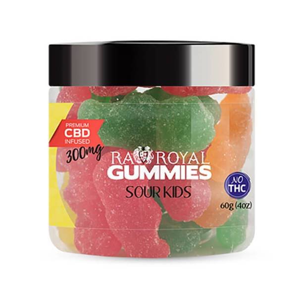 RA_Royall_CBD_-_Gummies_Sour_Kids_4oz_300mg__92952.1576180105.jpg RA Royal CBD - CBD Edible - Sour Kids Gummies - 300mg-1200mg - Image 1