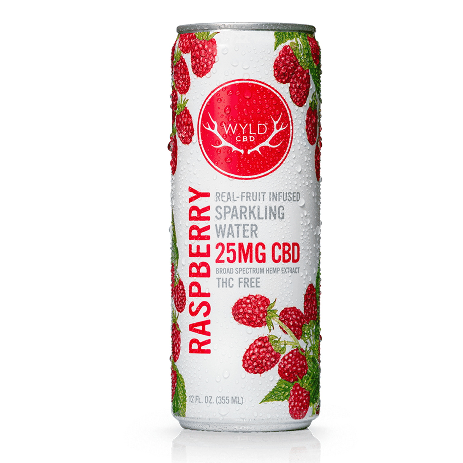 Raspberry-Sparkling-Water.png Wyld CBD Raspberry Sparkling Water – 25MG - Image 1
