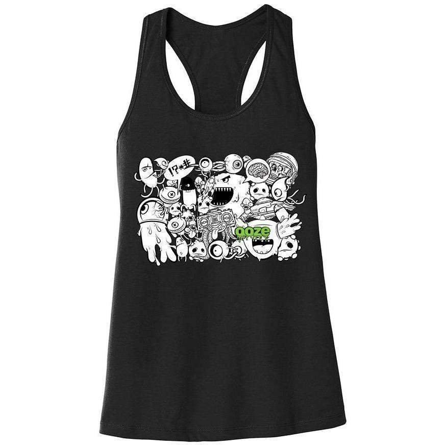 Razorback_Tank_Women_Black_Monstreous_sm_872x_48f3ba70-e2a5-478a-958d-78a3b473092a.jpg Ooze Monsterous Women's Razorback Tank - Image 1