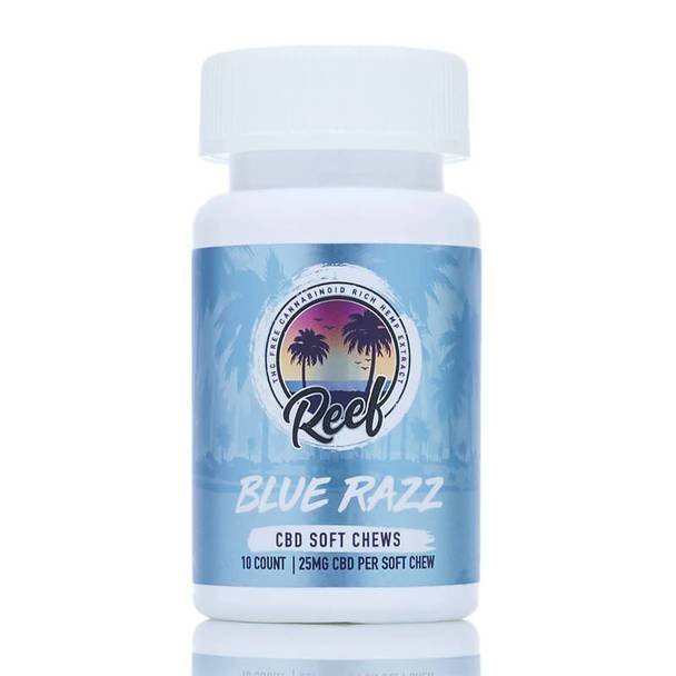Reef_CBD_Gummies_-_Blue_Razz_250mg__95842.1563564556.jpg Reef - CBD Edible - Blue Razz Gummies - 25mg - Image 1