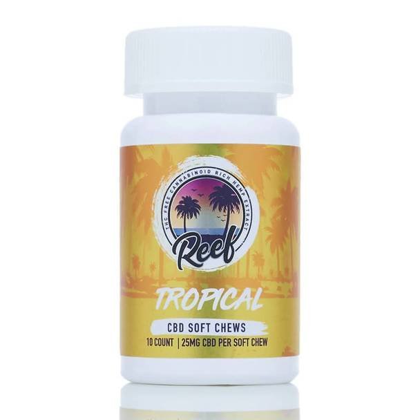 Reef_CBD_Gummies_-_Tropical_250mg__18405.1563564724.jpg Reef - CBD Edible - Tropical Gummies - 25mg - Image 1