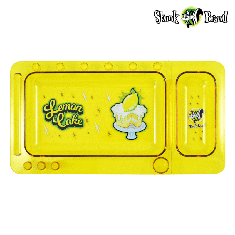 SKUNK-TRAY-YELLOW-WEB11_800x_936f4076-f41f-42e6-9499-37ca6b439148.png SKUNK Translucent Lemon Cake Rolling Tray - Image 1