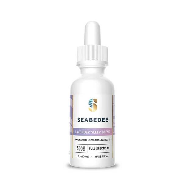 Seabedee_-_Sleep_Blend_Lavender__52690.1571698759.jpg Seabedee - CBD Tincture - Lavender Sleep Blend - 500mg - Image 1
