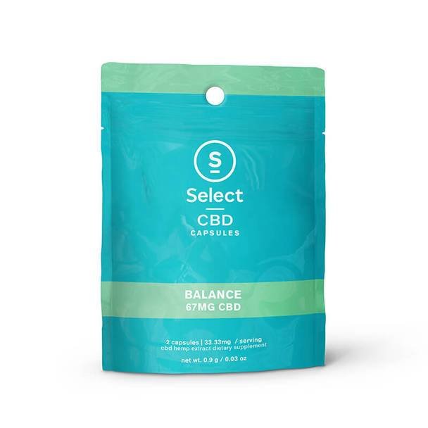 Select_CBD_-_Capsules_-_Balance_2_Pack__89185.1563834524.jpg Select CBD - CBD Capsule - Balance Soft Gel 2 Pack - 33.3mg - Image 1