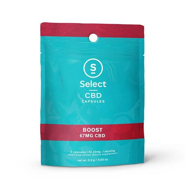Select_CBD_-_Capsules_-_Boost_2_Pack__39507.1563834739.jpg Select CBD - CBD Capsule - Boost Soft Gel 2 Pack - 33.3mg - Image 1