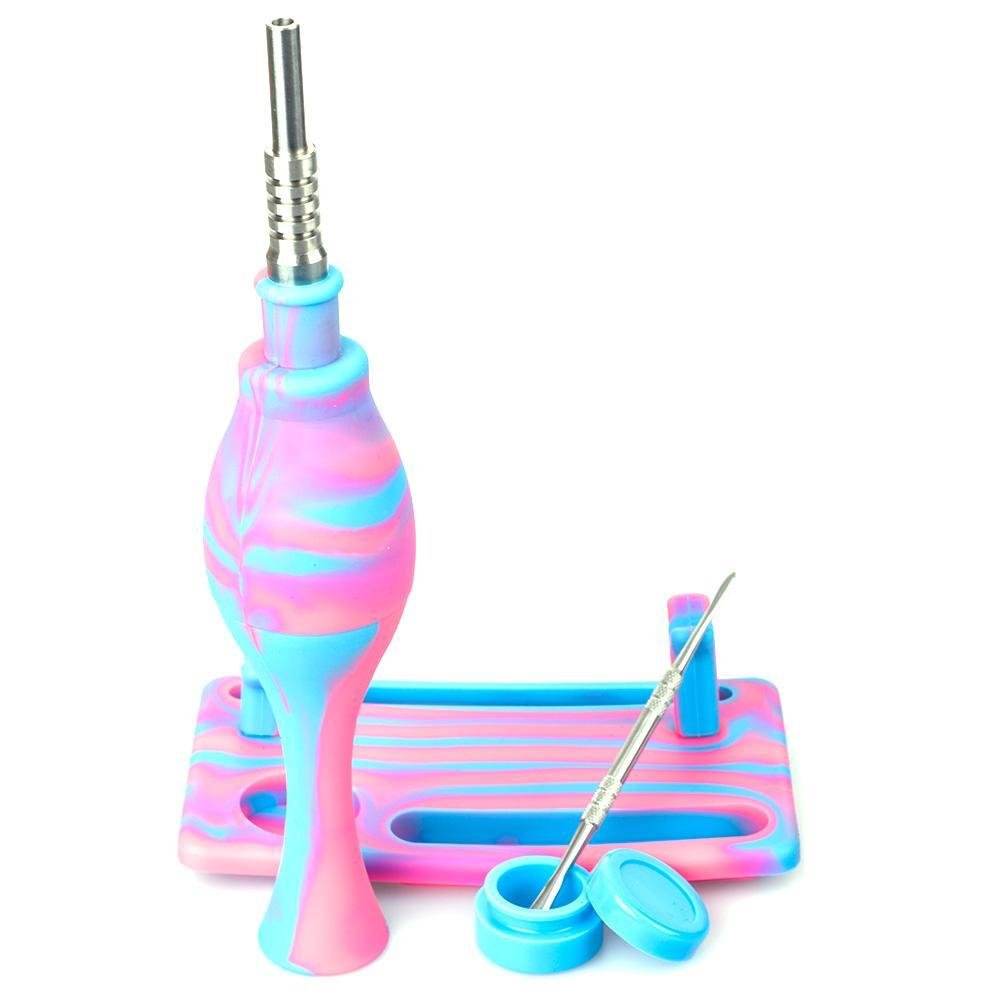 Silicone_Nectar_Collector_-_14mm_Titanium_Tip_With_Stand_Kit_Dab_Straw_For_Sale_-_Puffing_Bird_-_Online_Headshop_6_1024x1024_2878addb-2298-4657-9726-d0800861d4d7.jpg Puffing Bird Silicone 14mm Dab Straw Kit - Image 1