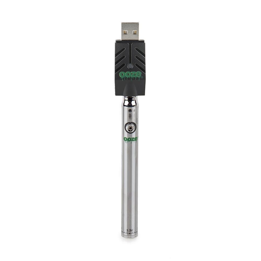Ooze Slim Pen TWIST Battery w/ USB Smart Charger - Chrome - Image 1