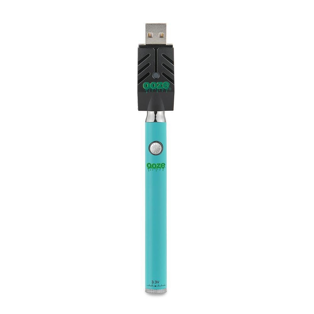Slim_Twist_Pen_teal_sm_1000x_f65af805-0350-4cd9-8a9a-37819cd210aa-1.jpg Ooze Slim Pen TWIST Battery w/ USB Smart Charger - Image 1