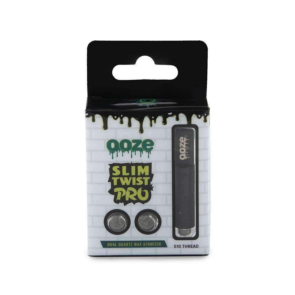 Slim_Twist_Pro_Atomizer-Black-pkg_sm_1000x_3b55098b-2f66-41ca-bc24-8f749ea5e0ed.jpg Ooze Slim Twist Pro Atomizer - Black - Image 1