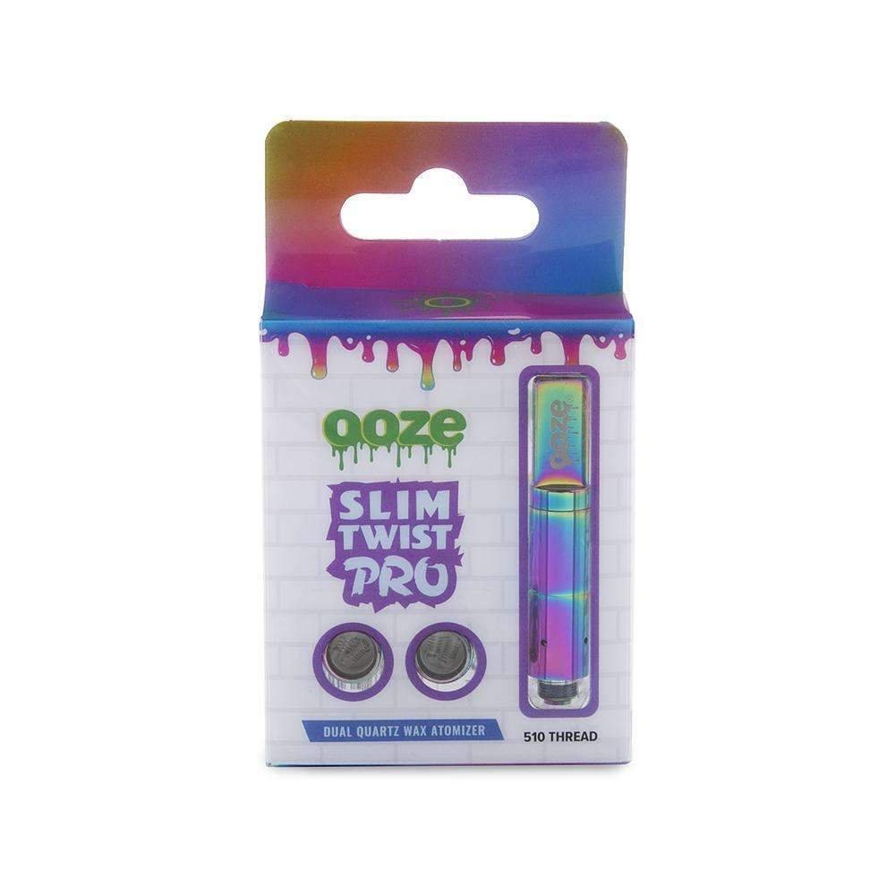 Slim_Twist_Pro_Atomizer-Rainbow-pkg_sm_1000x_75c0c709-9264-4a44-853e-7ac3243e429c.jpg Ooze Slim Twist Pro Atomizer - Rainbow - Image 1