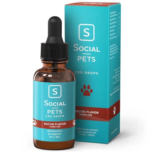Social_CBD_-_Pet_Bacon_750mg__18584.1572551072.jpg Social - CBD Pet Tincture - Broad Spectrum Bacon - 250mg-750mg - Image 1