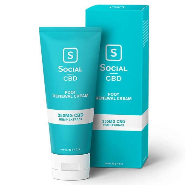 Social_CBD_-_Topical_Foot_Cream_250mg__04467.1572549935.jpg Social - CBD Topical - Foot Renewal Cream - 250mg - Image 1