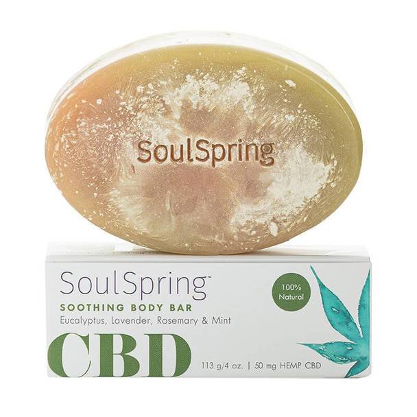 Soul_Spring_-_Topical_Soothing_Body_Bar_50mg__40829.1582749873.jpg SoulSpring - CBD Bath - Soothing Body Bar - 50mg - Image 1