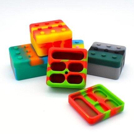 Stackable Silicone Dab Container 4-in-1 4ml and 10ml