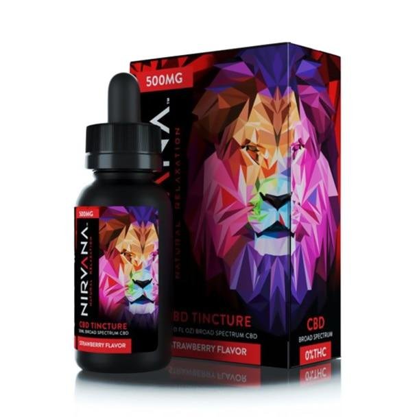Strawberry-600x600__14056__60980.1562259001.jpg Nirvana - CBD Tincture Oil - Strawberry - 500mg-1000mg - Image 1