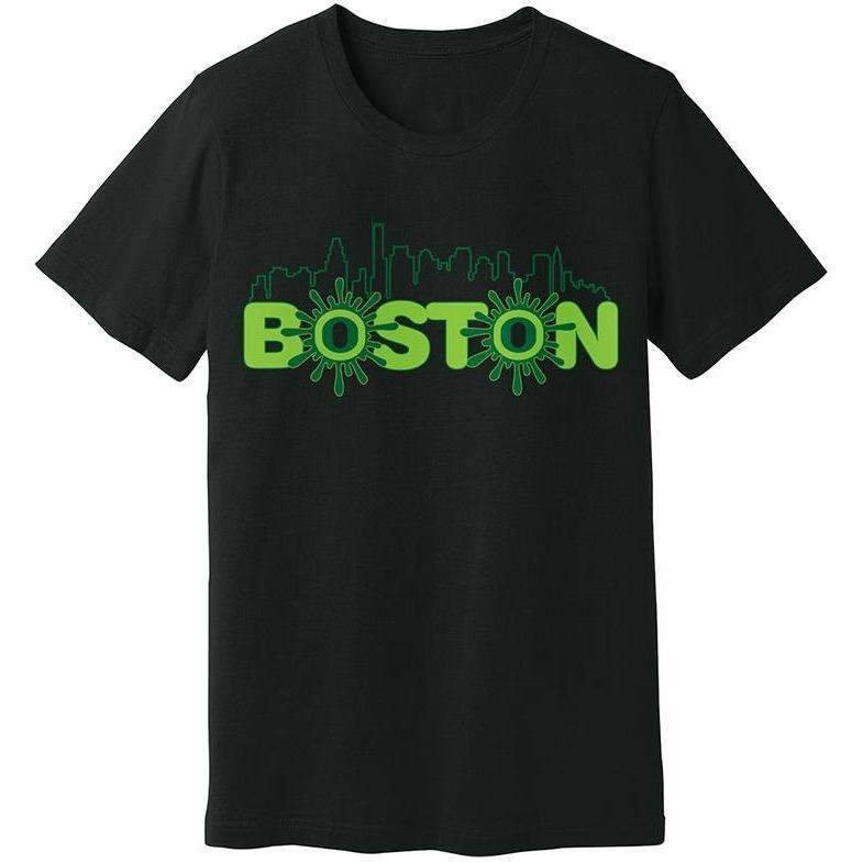 T-shirt_Men_Black_Boston_sm_785x_c099c855-1289-40e4-b896-5ccb20d86911.jpg Ooze Boston Skyline Men's T- Shirt - Image 1