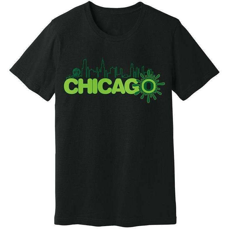 T-shirt_Men_Black_Chicago_sm_785x_6a68a04a-9c27-4189-91b9-64295b73321e.jpg Ooze Chicago Skyline Men's T- Shirt - Image 1