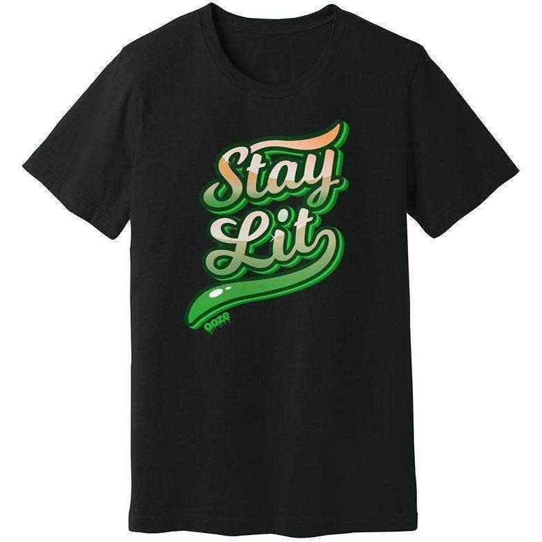T-shirt_Men_Black_Stay_Lit_green_sm_785x_d5bdbc00-0028-418b-bb45-9cd30e630728.jpg Ooze Stay Lit Men's T- Shirt - Image 1
