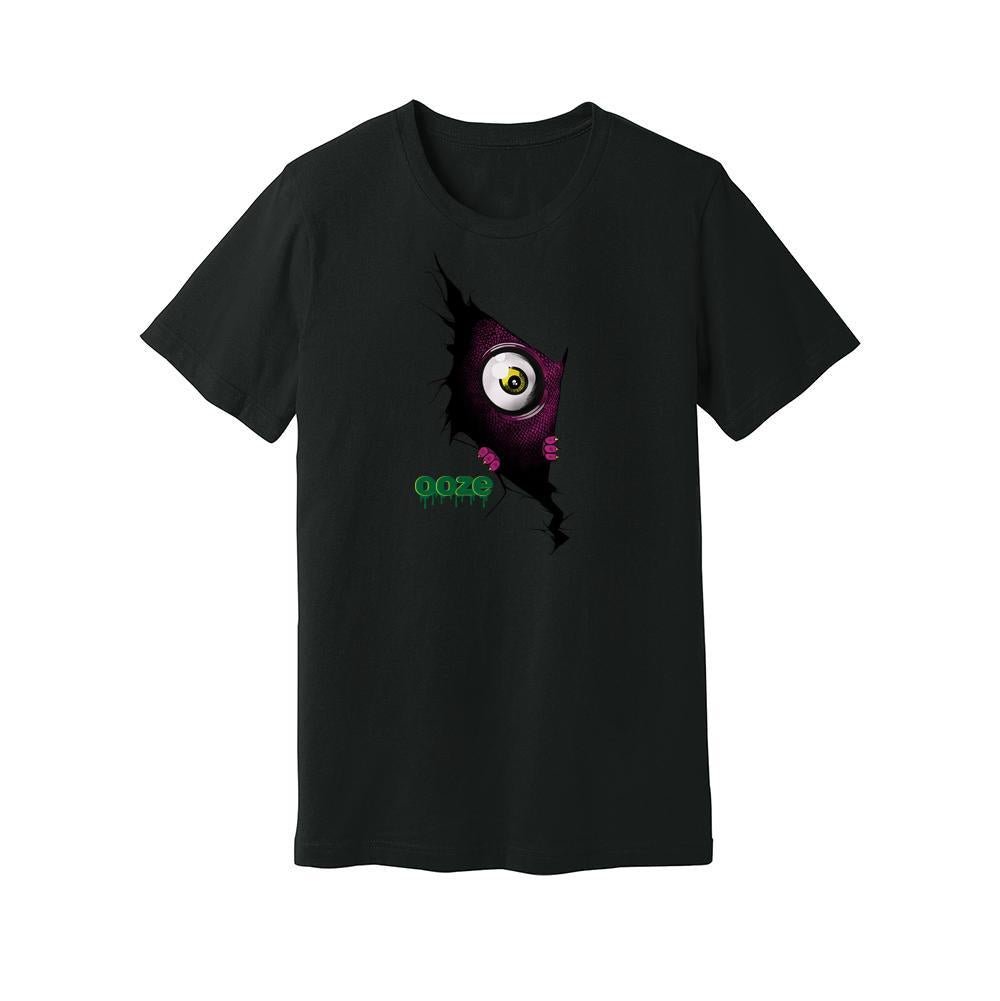 T-shirt_Unisex_Black_Peekaboo_1000x_fa1a3f7a-2b77-453a-9fde-b4283dafed61.jpg Ooze Peekaboo T-shirt - Image 1
