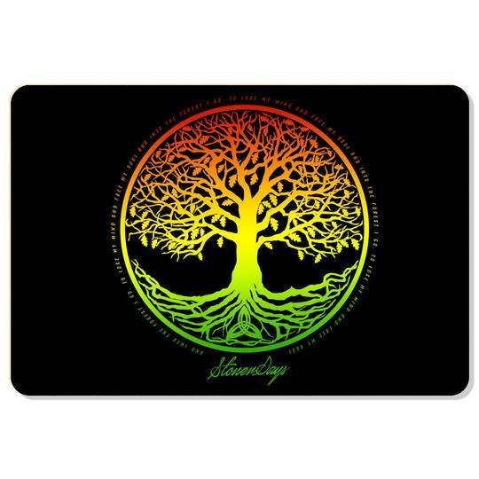 TREE-OF-LIFE-RASTA_540x_1024x_4c8b25e5-a40f-463d-8b4e-830830b0af9e.jpg Tree of Life Rasta Dab Mat - Image 1