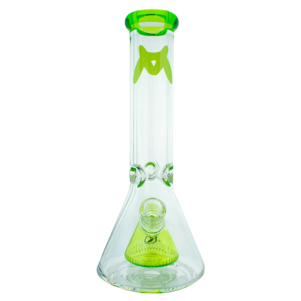 Maverick Glass - 7mm Thick Pyramid Beaker Bong 12''
