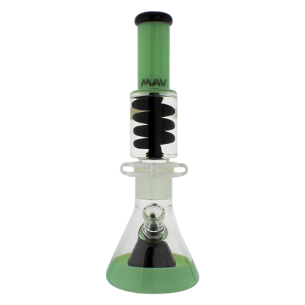 Slitted Pyramid Beaker Freezable Coil System - MAV Glass