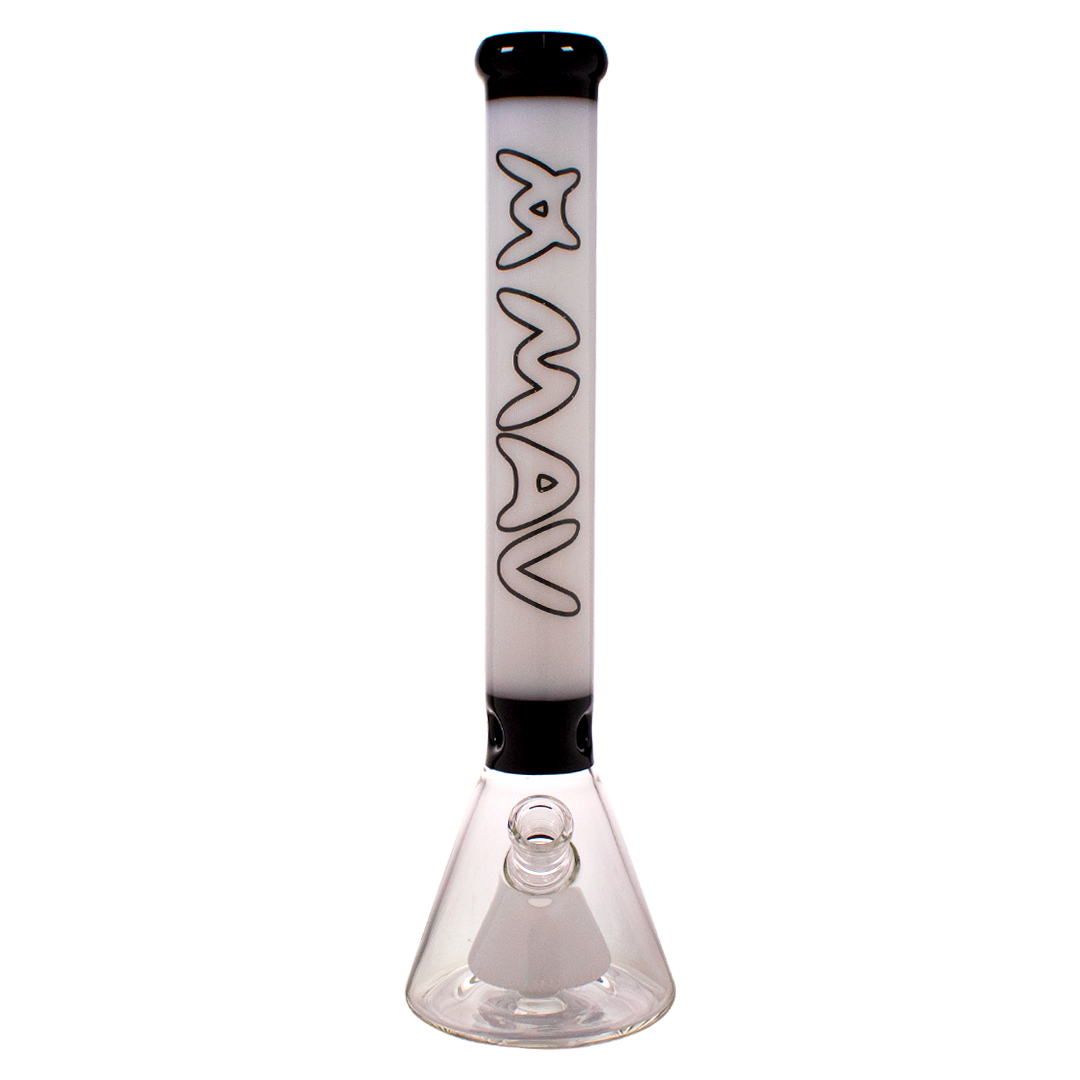 TX403_White_2000x_5ff4fa74-e939-4780-a1cb-e6194aeb63e8.png MAV Glass | 18" Redondo Pyramid Beaker - Image 1