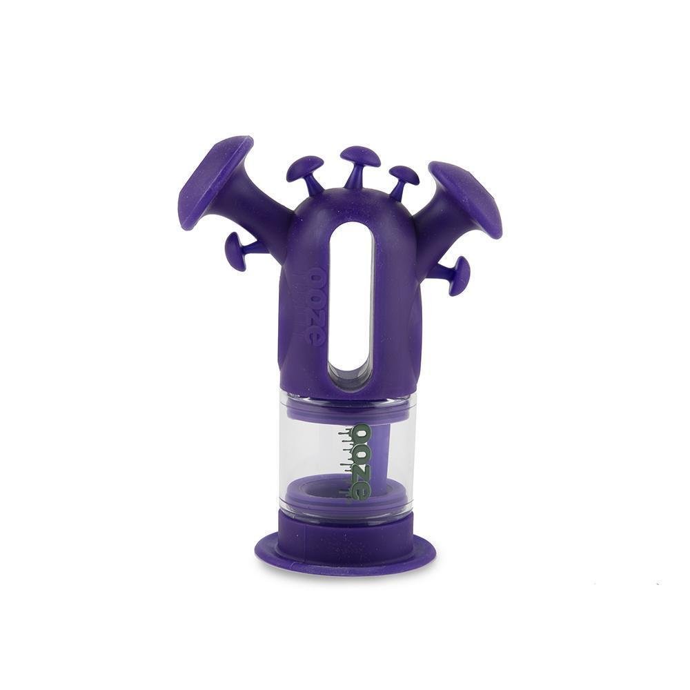 Trip-purple_front_sm_1000x_1bbf0ba0-dc62-44a1-9a5a-a14786f3bf28.jpg Ooze Trip Pipe Silicone Bubbler - Purple - Image 1
