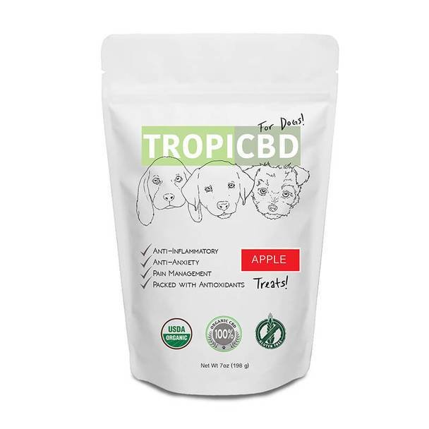 Tropic_CBD_-_Apple_Pet_Treats__27021.1564179817.jpg TropiCBD - CBD Pet Edible - Apple Dog Treats - 4mg - Image 1