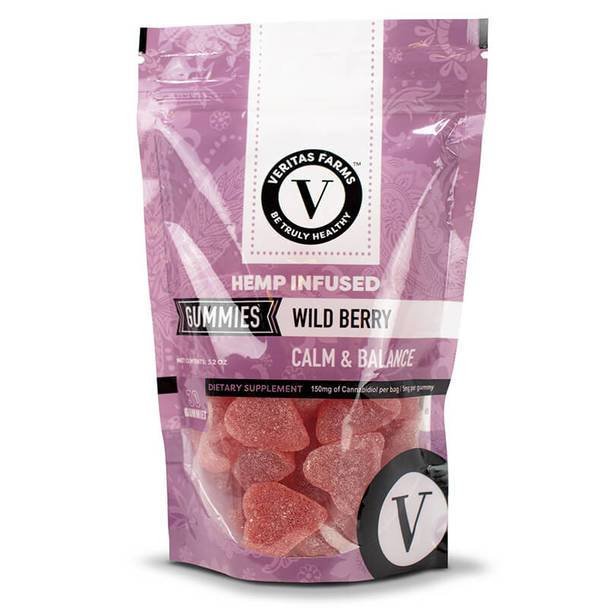 Veritas_Farms_-_Edible_Gummies_30_Count__85697.1582224554.jpg Veritas Farms - CBD Edible - Wild Berry Gummies - 5mg-7.5mg - Image 1