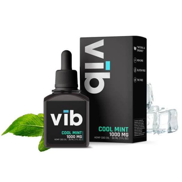 Vib_-_Cool_Mint_1000mg__65887.1568917666.jpg vĪb CBD - CBD Tincture - Cool Mint - 1000mg - Image 1
