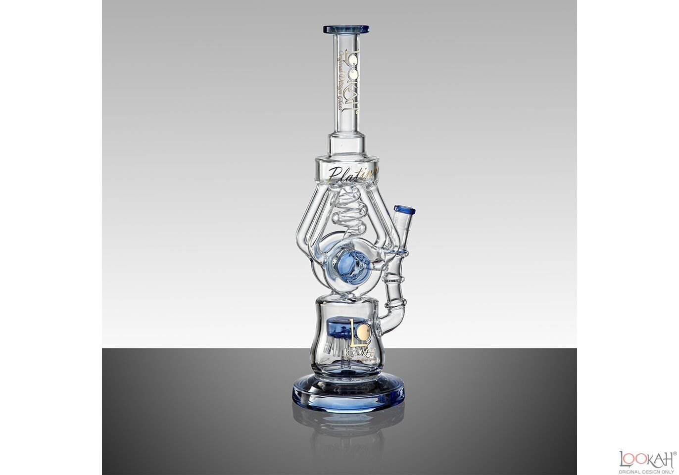 WPC744.jpg 15.2" LOOKAH Filtering Factory Water Pipe By Glass - Image 1