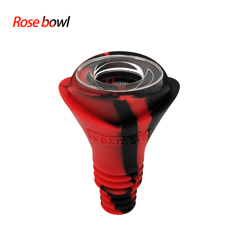 Waxmaid14mm18mmRoseglasssiliconebowlsforsmoking_2048x_05553218-32c2-4b6c-9677-4f923642b844.png Waxmaid 14mm 18mm Rose Silicone Glass Bowl - Image 1