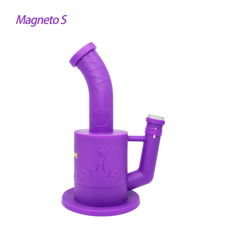WaxmaidMagnetoSSiliconeHoneycombPercolatorWaterPipe_2048x_de279a62-72c5-44e9-a808-0ae5f177b75b.png Waxmaid 9" Magneto S Honeycomb Perc Water Pipe with Ice Catcher - Image 1