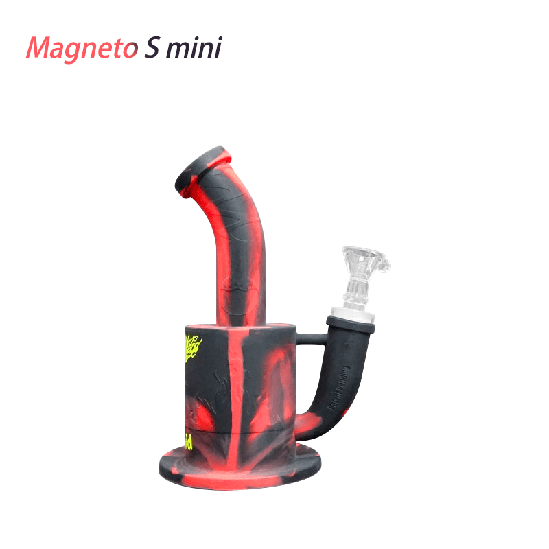 WaxmaidMagnetoSminihoneycombhookahwaterpipe_2048x_a3070e02-e723-4796-924d-14dffa97e82b.png Waxmaid 7.3" Magneto S Mini Silicone Water Pipe - Image 1