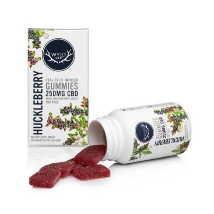 Wyld CBD - CBD Edible - Huckleberry Gummies - 250mg-500mg