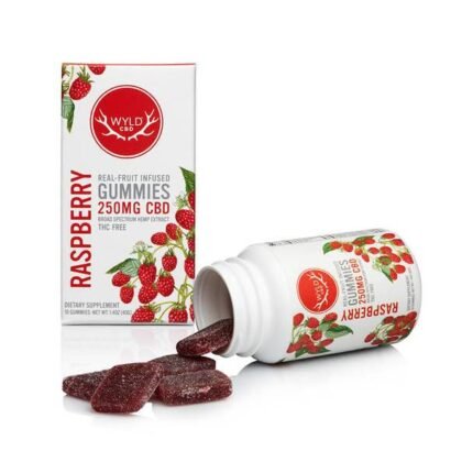 Wyld CBD - CBD Edible - Raspberry Gummies - 250mg-500mg