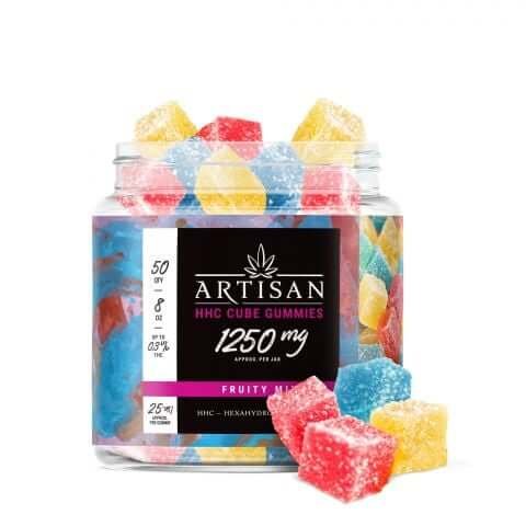 artisan-hhc-thc-cube-gummies-fruity-mix-1250mg-discounted.jpg Artisan HHC THC Cube Gummies | Diamond CBD - Image 1