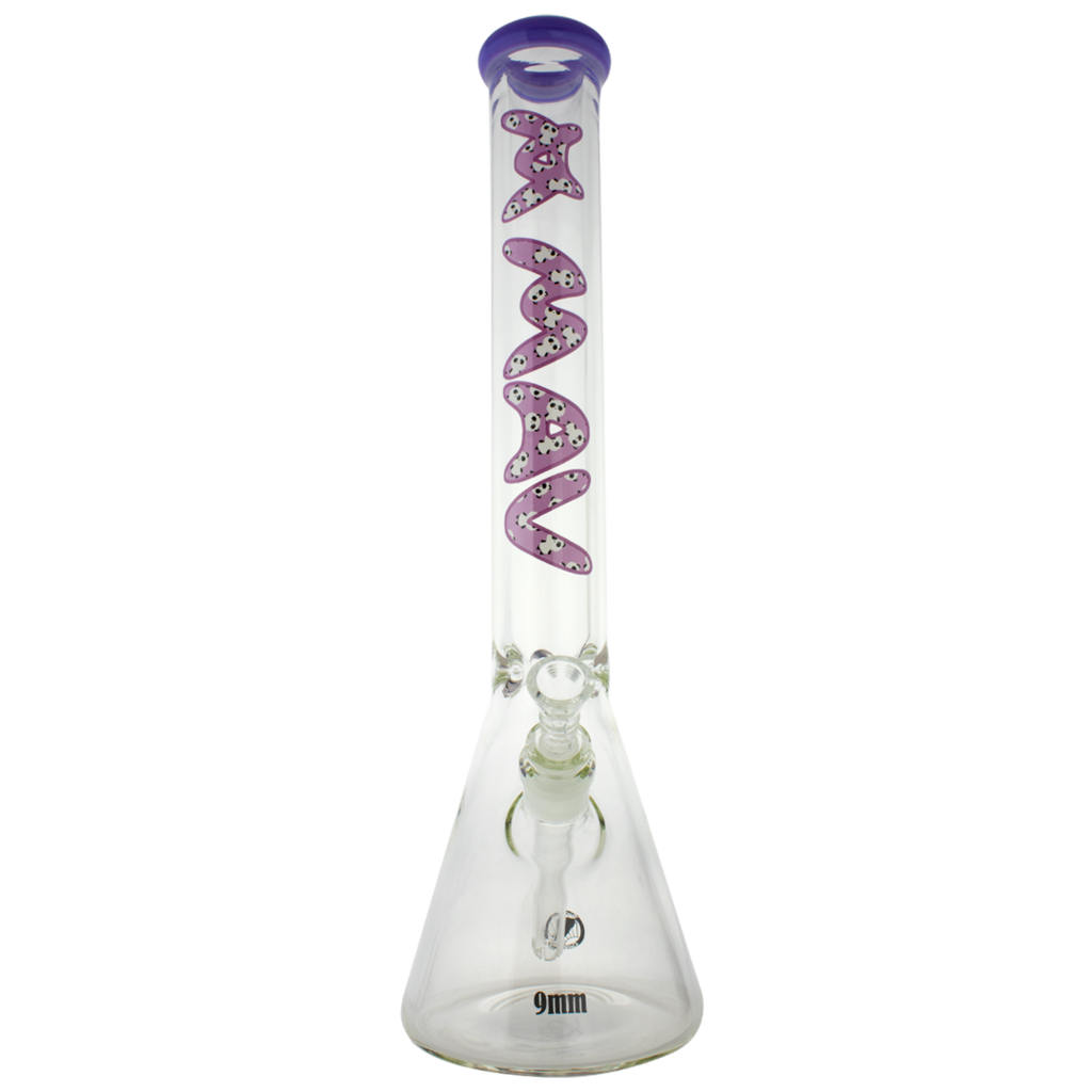 b189mpandas_2000x_1024x_c1e0244a-8686-462c-a64e-296ddcf2c73e.png Maverick Glass - 9mm Beaker Bong Panda Specialty Slab 18'' - Image 1