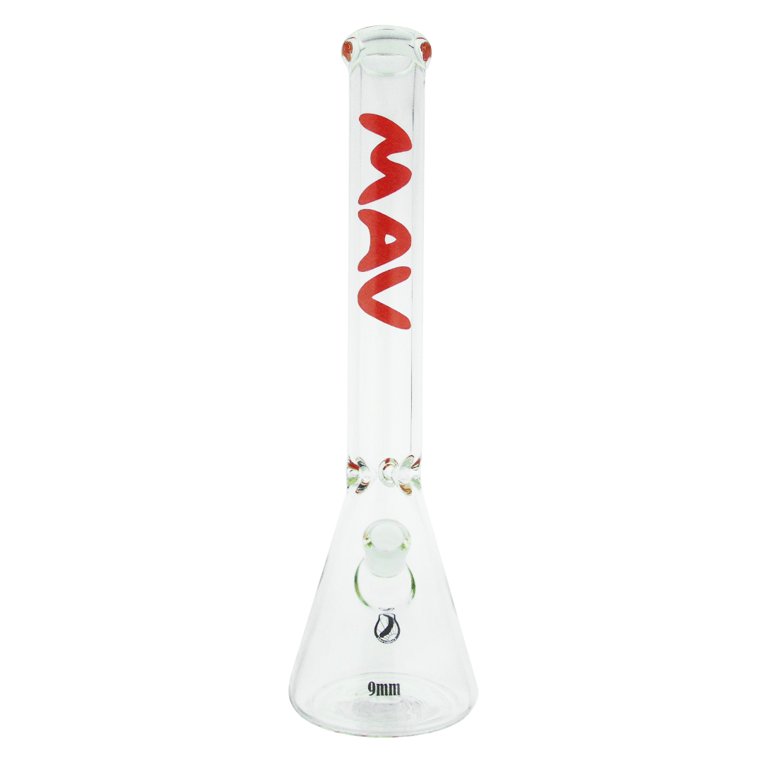 b189mred_2000x_4161a7c7-3ccb-4058-b204-262cd187eca6.png MAV Glass | 18" x 9mm Beaker Bong - Image 1