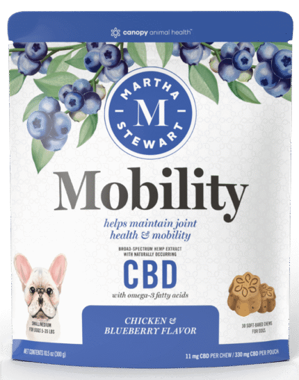 Martha Stewart CBD Mobility Chicken and Blueberry Flavor Soft Baked Chews