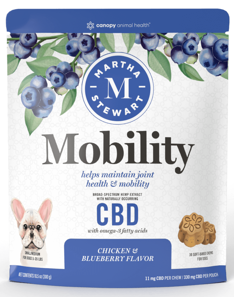 b59af7d158fe29e102444fb2da918d42.png Martha Stewart CBD Mobility Chicken and Blueberry Flavor Soft Baked Chews - Image 1