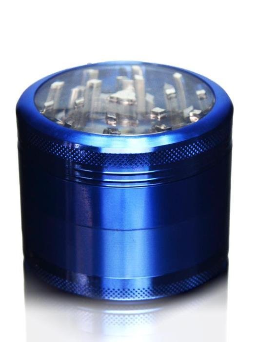 blue-grinder-top_526x700_39e4b334-cec1-49a3-acb1-54298cef2850.jpg Blue Clear Top Grinder - 4 Piece - Image 1