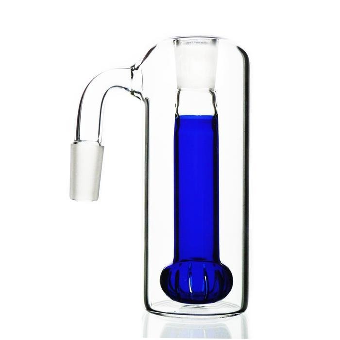 blue-showerhead-perc-ash-catcher-26781316487_x700_7939524d-6d03-4f5f-9b62-cd1411c8ec01.jpg Blue Showerhead Perc Ash Catcher - Image 1
