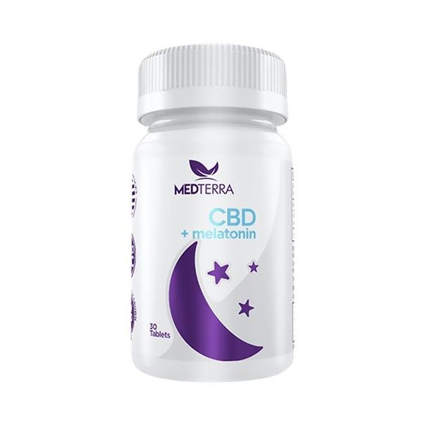 cbd-melatonin__54700__61214.1562258862.jpg Medterra - CBD Tablets - Melatonin Sleep - 25mg - Image 1
