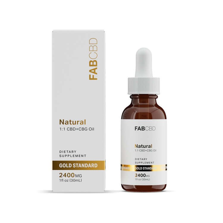 cbg-tincture-box.jpg FAB CBD - CBD+CBG Oil Natural Flavour - Image 1