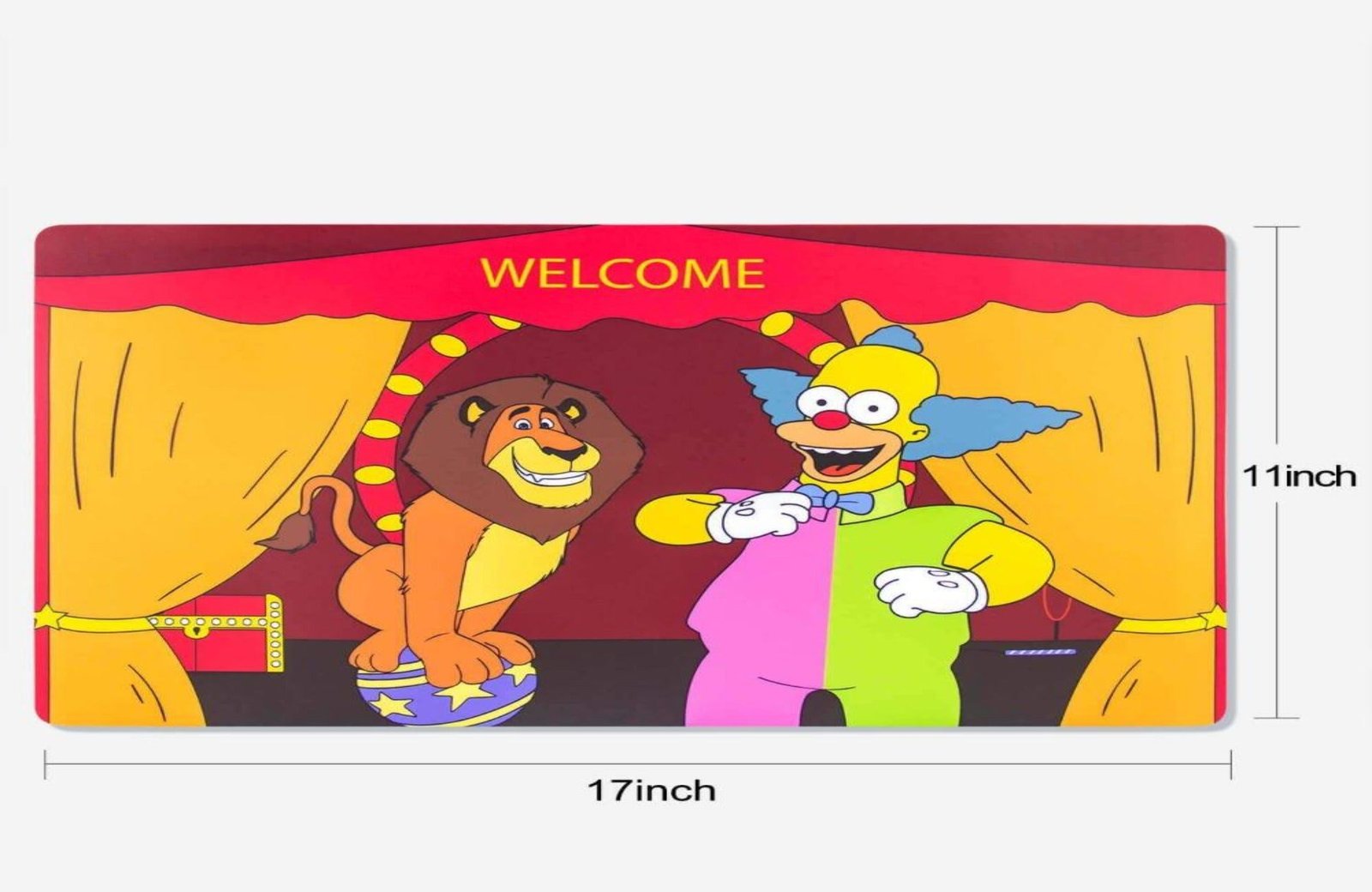 dab_mat_welcome_4480x_710a76d5-74d8-4719-9057-b9959eb7c43c.jpg Lion & Clown Dab Mat - Image 1