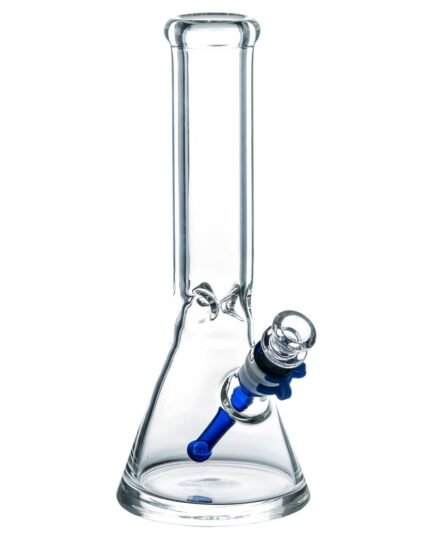 BoroDirect - Beaker Bong with Colored Downstem12''