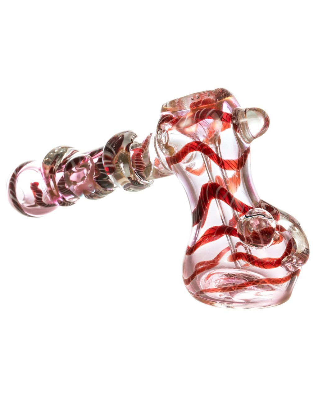 dankstop-hammer-style-bubbler-with-glass-drop-accents-red-1_1024x_bb793a58-6bd4-4293-8208-a9fcec82474e.jpg BoroDirect - Hammer Style Bubbler with Glass Drop Accents - Image 1