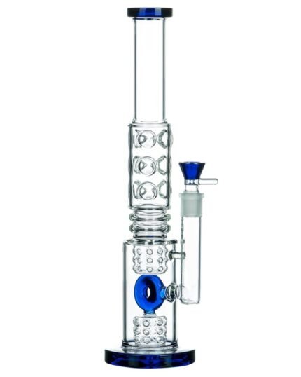 BoroDirect - Fire Cut Inset to Donut Perc Big Bong 15.5''